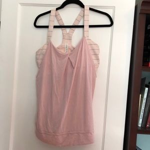 Pink LuluLemon workout tank